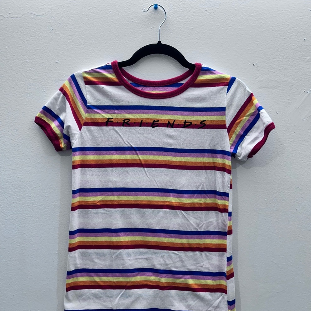 Friends Logo Striped Tee